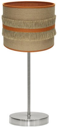 Tischleuchte natalia 1xe14 nickel/silber-orange 43x17x17 cm