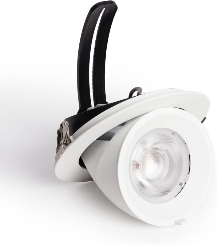 Led Downlight Einbaustrahler 30W Schwenkbar Rund osram cct 120 lm/W cct lifud Ausschnitt ø 150 mm Wählbar (Warm-Neutral-...