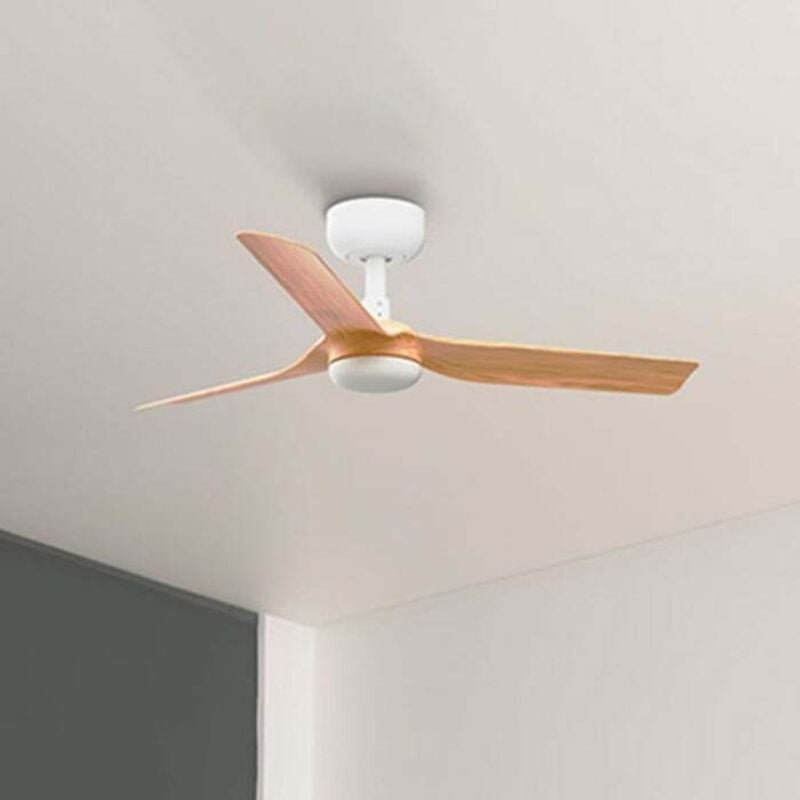 Mini punt s Ventilator ohne Licht weiß/Holz