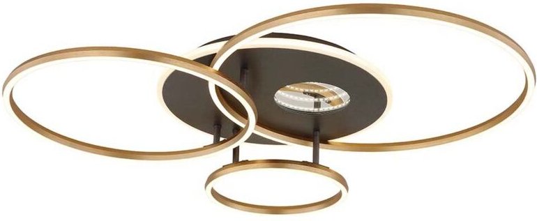 Deckenlampe Designleuchte Fernbedienung LED 3D-Effekt Dimmer Timer anthrazit CCT