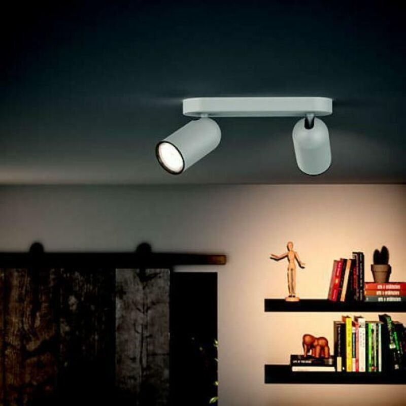 Philips myLiving - Spotleuchte, 2-flammig, GU10, weiß 915005530801