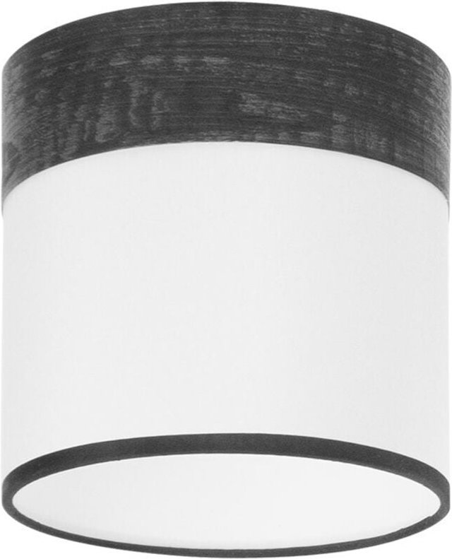 Fabrilamp - Cloe Strip Weiß/Cloe Deckenleuchte/Schwarzes Holz E27 (Ø16x16x16cm), mehrfarbig, Einheitsgröße