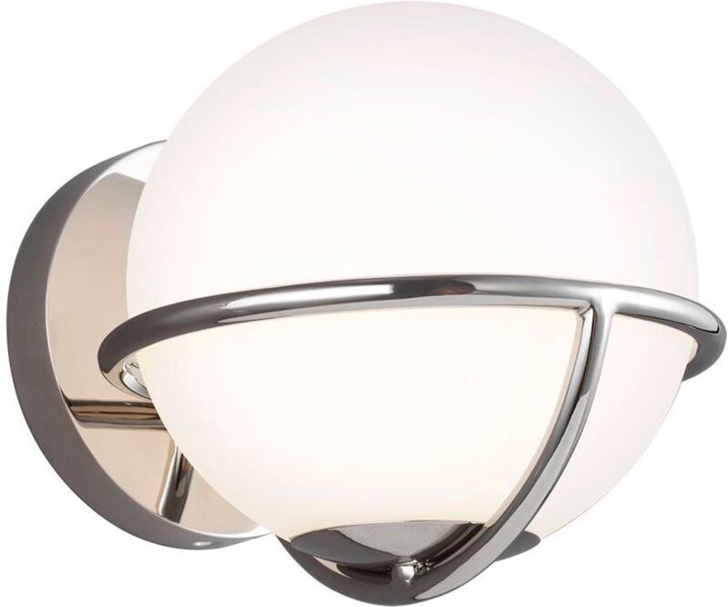 Thumbnail - Apollo 1 Light Wandleuchte, Nickel poliert, G9 - Elstead