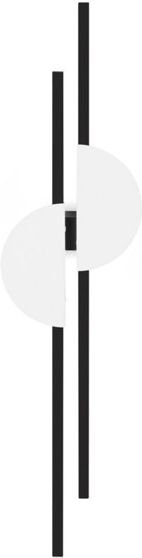 Thumbnail - Maytoni Skyline II Moderne integrierte LED-Wandleuchte, Schwarz, 4000 K, 800 lm, weißer Schirm