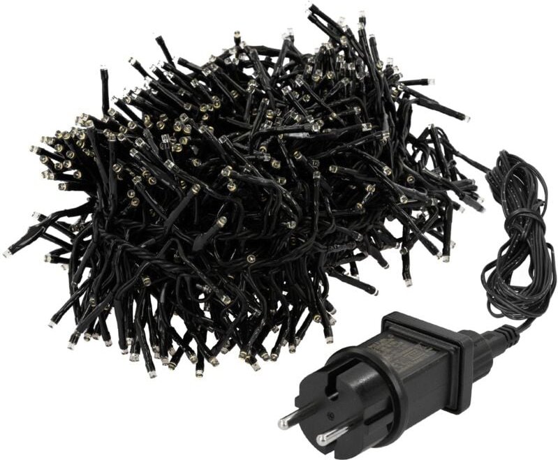 Led Cluster Lichterkette 5,5m, 768 LEDs Warmweiß, mit Timer und 8 Leuchtmodi, strombetrieb, IP44, Innen/Außen, Weihnacht...