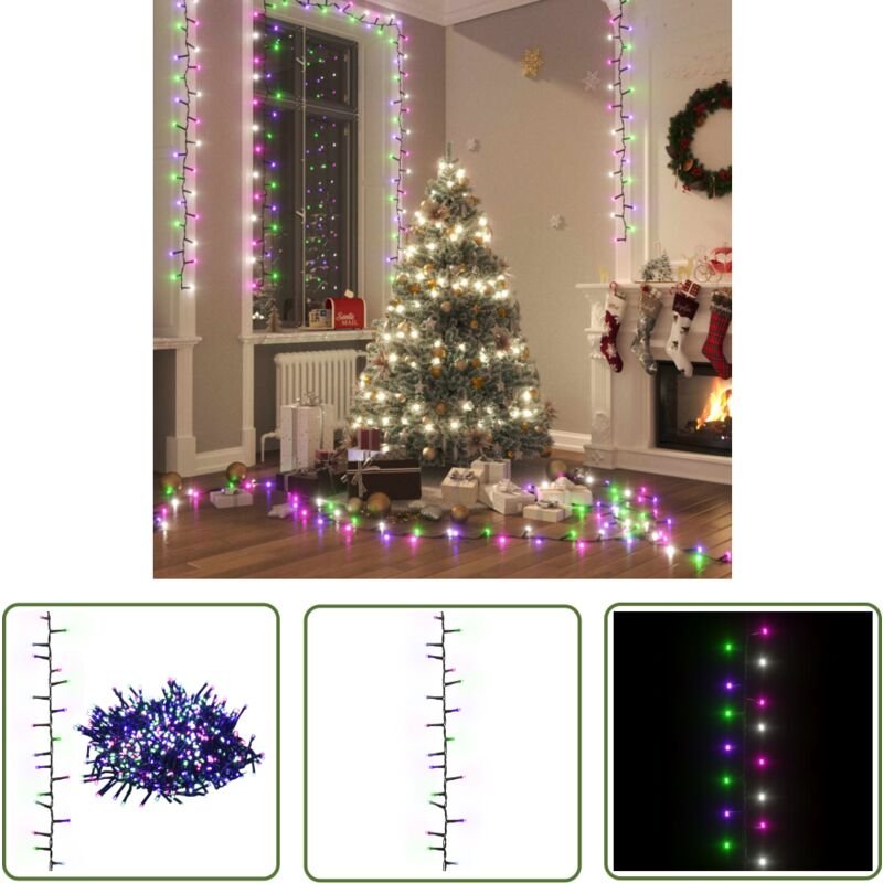 LED-Lichterkette mit 3000 LEDs Pastell Mehrfarbig 65 m pvc - Weihnachtsdeko - LED-Lichtringe - Lichterkette - Innenbeleu...