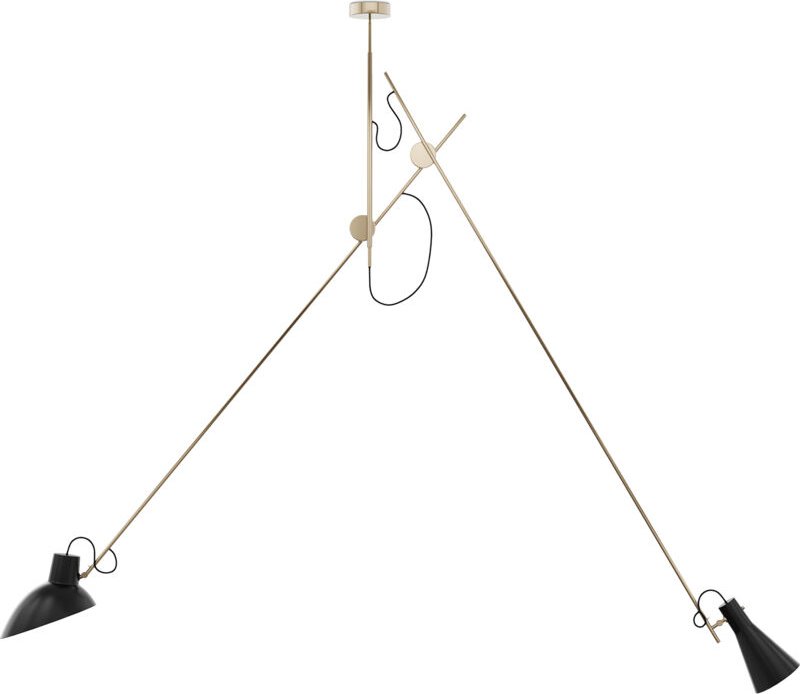 Flex-Deckenlampe - Hängeleuchte - 2 Arme - Pats Gold