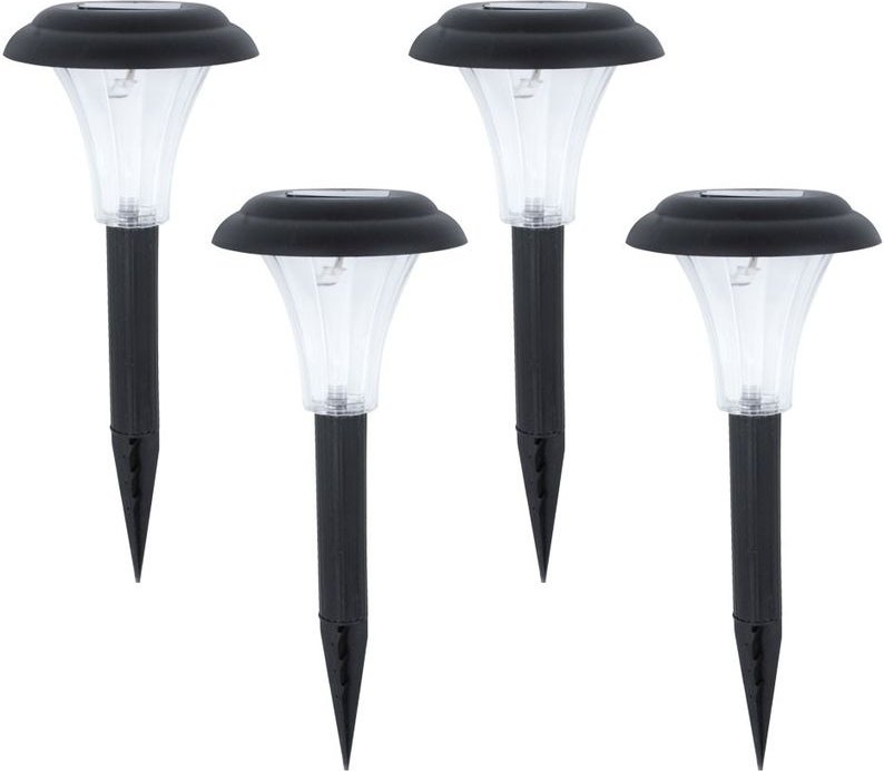 Solarleuchten Außen Stecklampen Solar Garten Deko Solarlampe Aussen Set, Akku, led weiß, DxH 11,5x29 cm, 4er Set