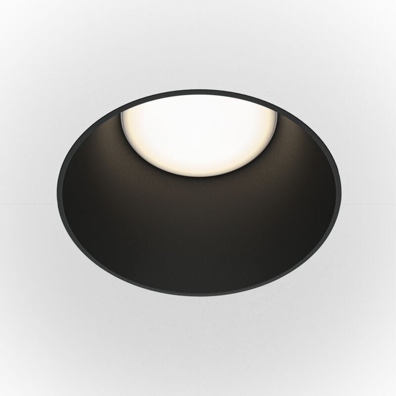 Share Rundes Einbau-Downlight Schwarz GU10 - Maytoni