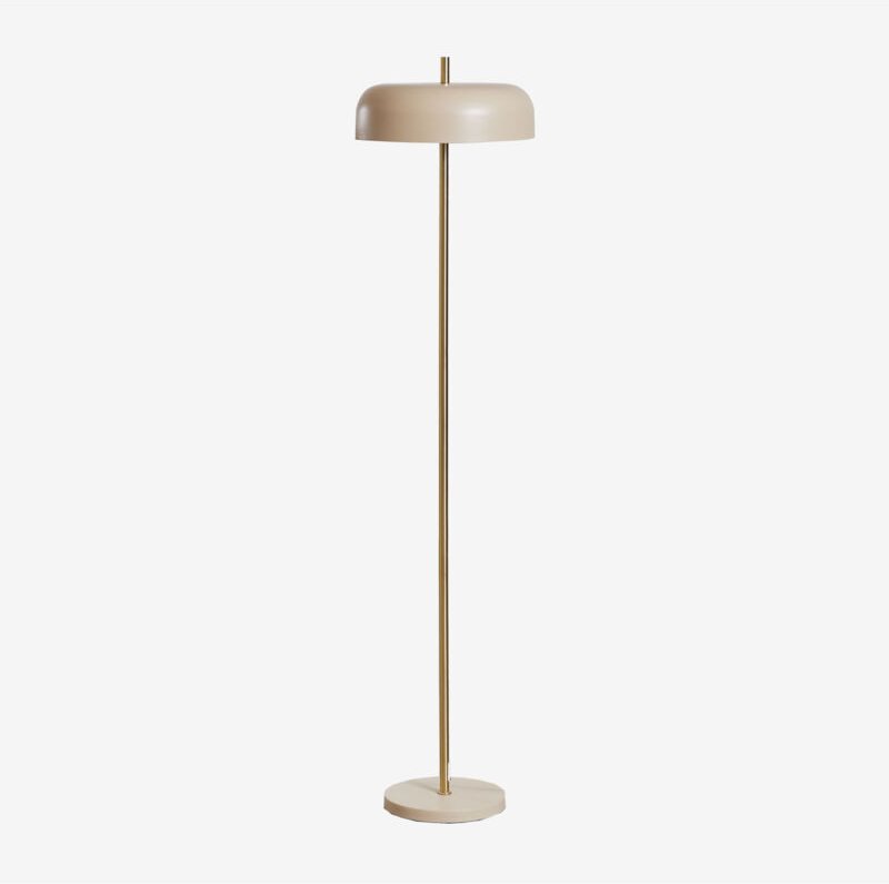 Gorana Stehlampe aus Metall Beige Nude - Sklum