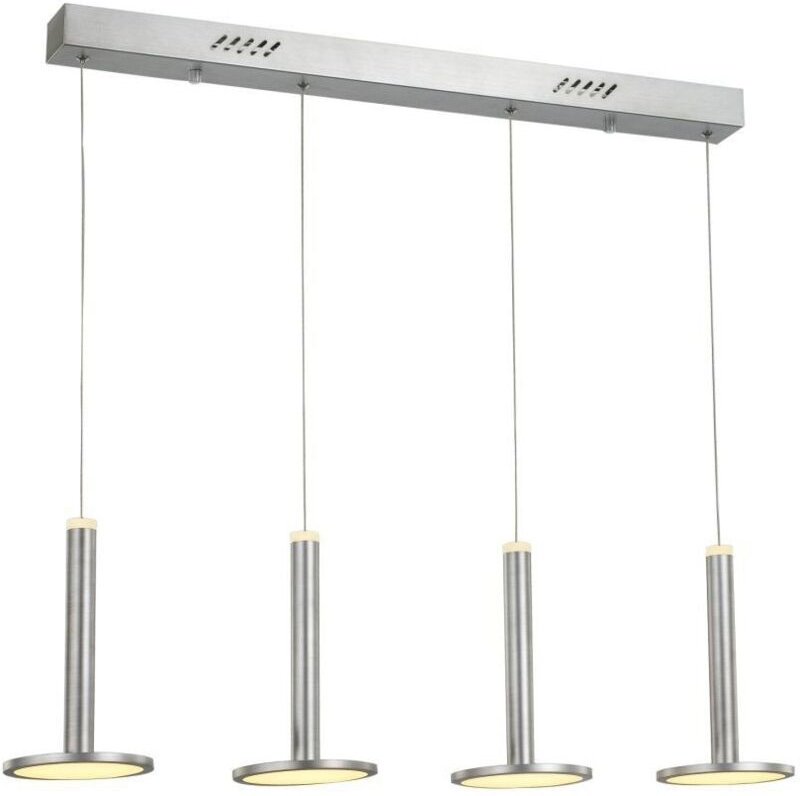 Oliver - Moderner LED-Anhänger aus Satin-Nickel, warmweiß 3000K 2690lm dimmbar - Italux
