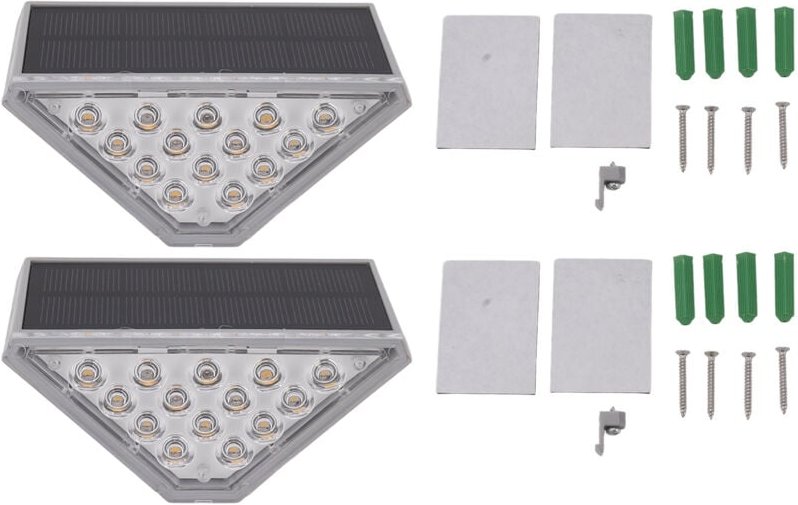 Solarbetriebene Treppenleuchte, IP68 wasserdicht, einfach zu installierende Solar-Stufenleuchte für Terrasse, Garten, de...