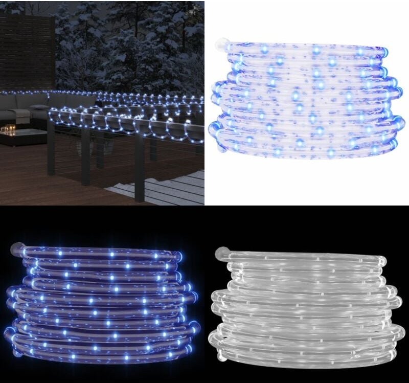 Lichtschlauch 480 LEDs Kaltweiß 20 m PVC - Weihnachtsbeleuchtung - Lichterketten - LED-Beleuchtung - Innenbeleuchtung - ...