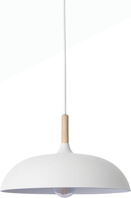 Runde Holz-Pendelleuchte "MELA" Modern E27