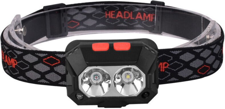 Leistungsstarke, per USB aufladbare Stirnlampe mit 6 Leuchtmodi, 1000 Lumen, wasserdicht (IPX4), 6–8 Stunden Akkulaufzei...