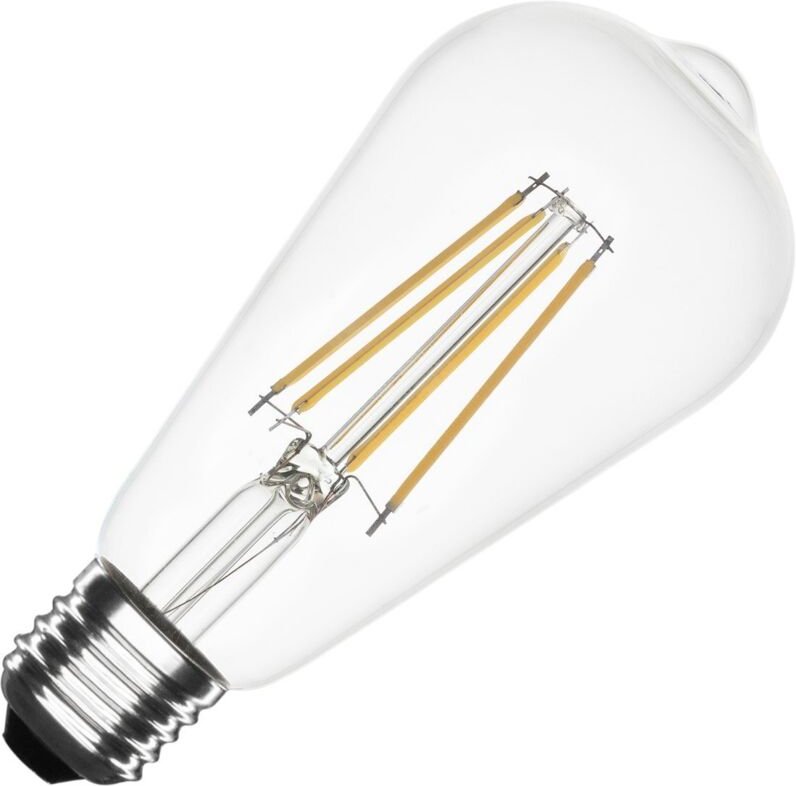 Thumbnail - Efectoled - LED-Glühbirne Filament E27 8W 1055 lm ST64 No Flicker 2700K Warmweiß