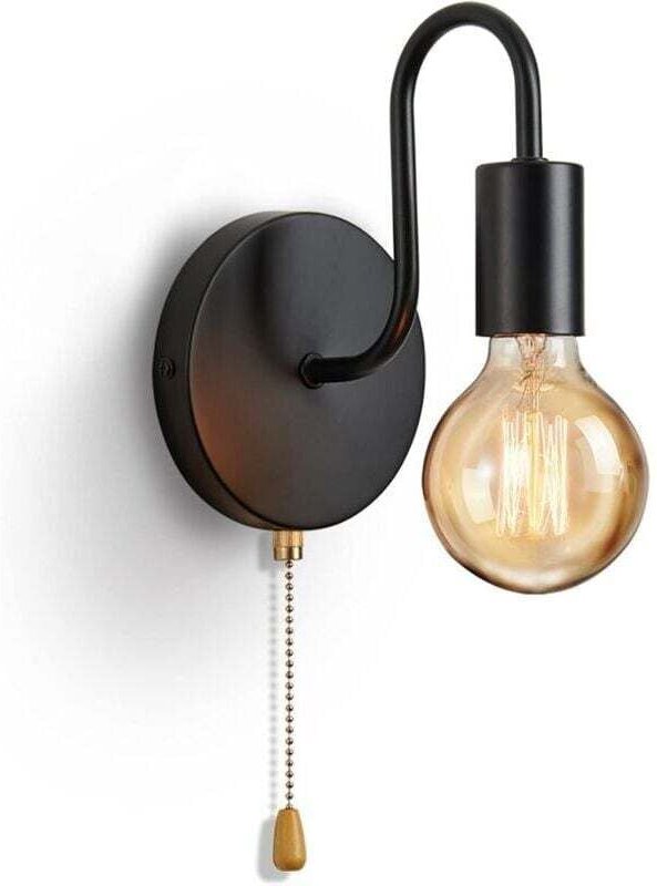 Vintage-Wandleuchte, E27-Standardfassung, industrielle Wandleuchten für den Innenbereich, Retro-Metalllampe mit Schalter...