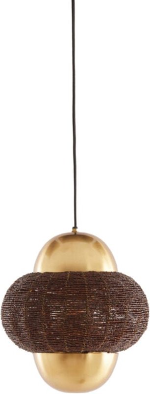 Hängeleuchte - Cetara - braun - metall - E27 - - Light&living