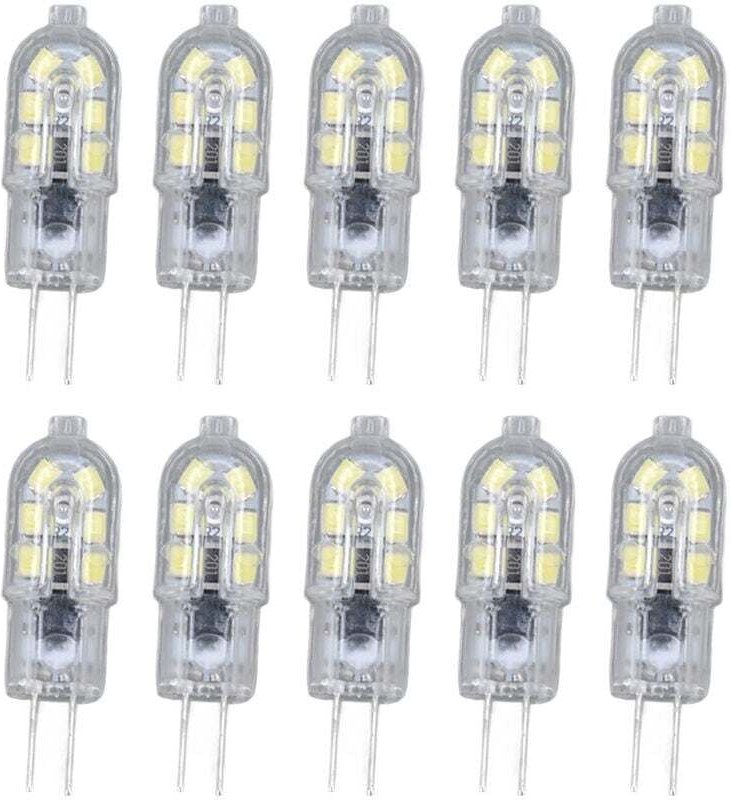 Klare G4 2835 LED-Lampe, 10er-Pack, LED-Lampe, Stecker, 220 V Wechselstrom, für Wohnmobil-Schränke, Gartenbeleuchtung, 6...