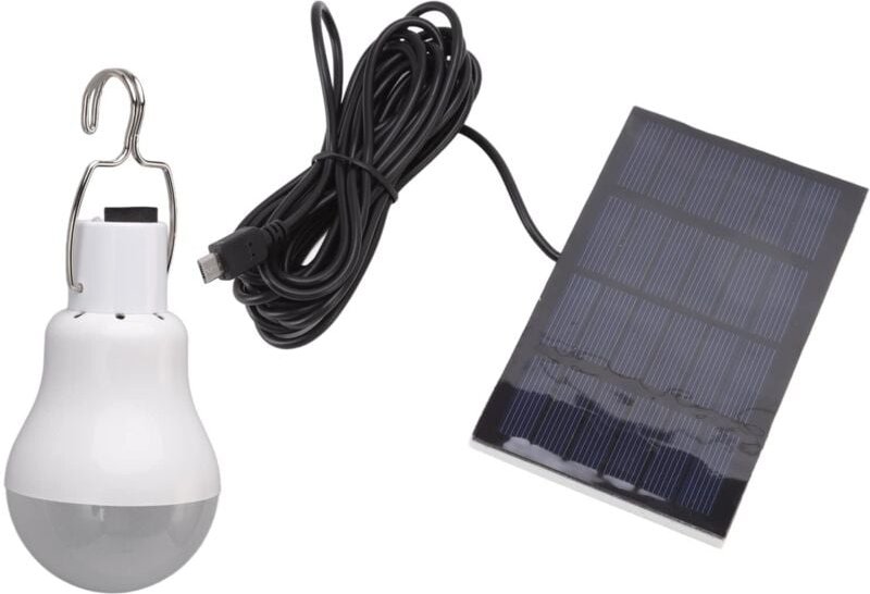 Solarbetriebene LED-Lampe für Gartenhäuser, LED-Beleuchtung für Outdoor-Aktivitäten wie Wandern, Angeln, Camping und Zel...