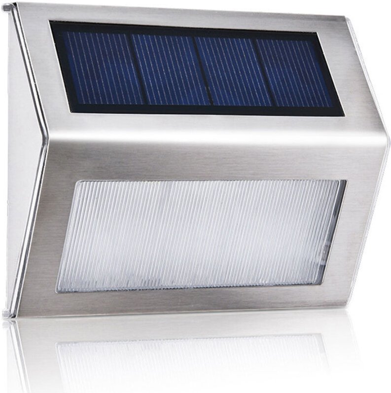 Solarleuchten für den Außenbereich – Solar-Terrassenleuchten, wasserdichte Zaunpfostenleuchten, Terrassentreppen-Wandleu...