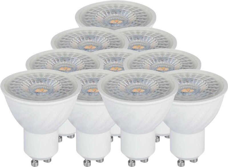 V-TAC LED Dimmbar Spot Light - GU10 - Lens 110° - IP20 - White - 6W - 445 Lumen - 3000K - 10er-Pack