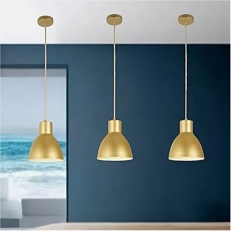 Thumbnail - Trade Shop - zusammenfassung und 27 ferro paralume moderno contemporaneo campanella oro bianco 33276 -