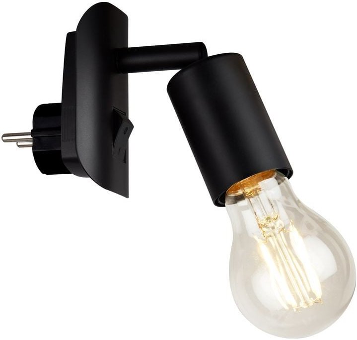 Thumbnail - Briloner - Steckerleuchte Steckerlampe Ein-/Aus-Schalter 1E27 25 w schwarz Metall