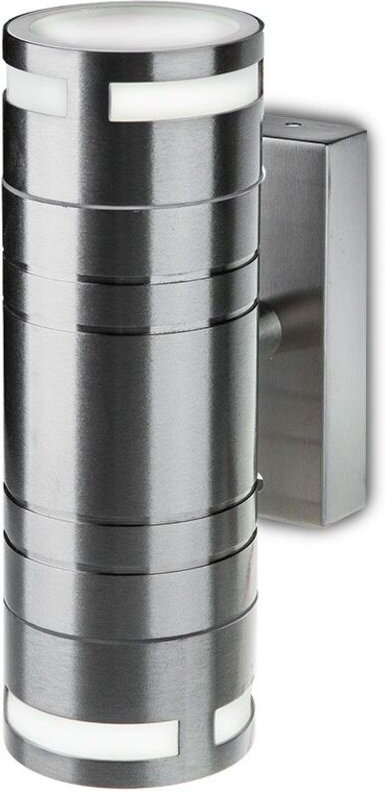 Doppelter LED-Wandstrahlerhalter 2GU10 Edelstahl IP44 - V-tac