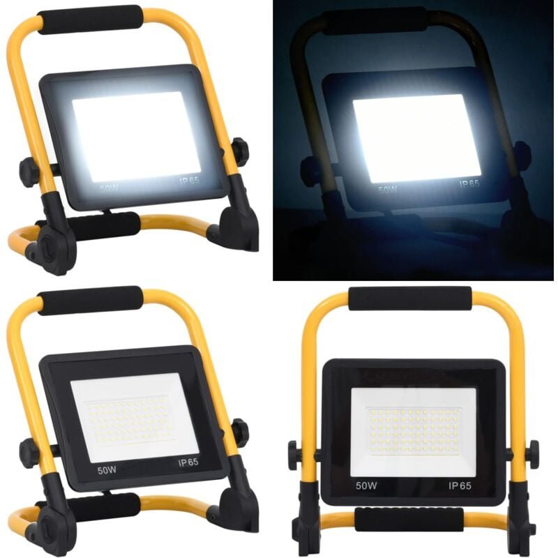 LED-Fluter mit Handgriff 50 w Kaltweiß - led Flutlicht - led Flutlichter - Home & Living - Schwarz