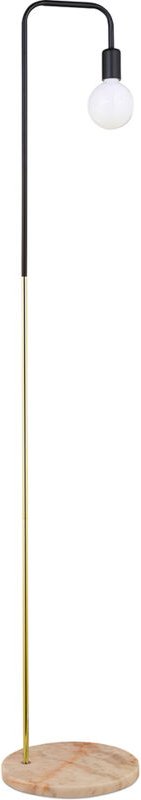 Stehlampe mit Marmorsockel - Wohnzimmerlampe - Carlo Gold