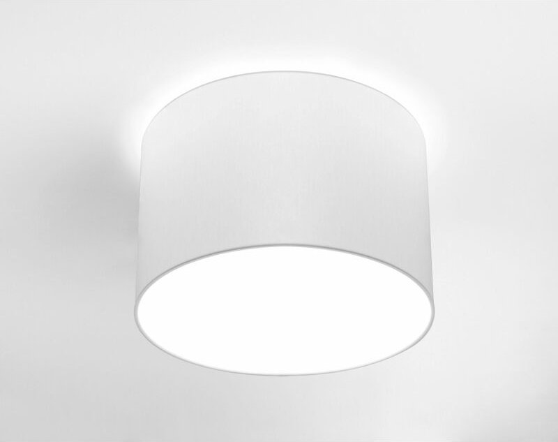 Runde Anliegende Deckenlampe CAMERON in Weiß Ø45cm 3-flmg