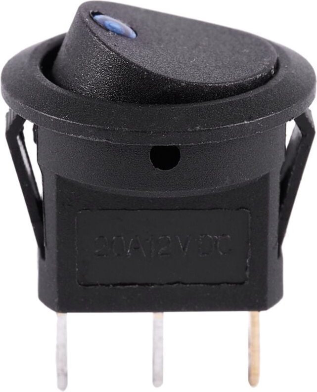 12V led Wechselrichter Schaukelnd Wippenschalter runden spst on-off Fuer boot Auto Blau