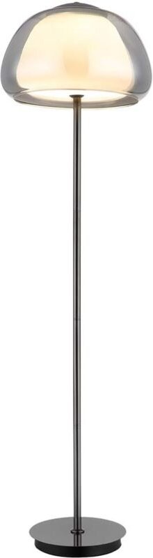 Thumbnail - Stehlampe Standleuchte Bürolampe LED Metall schwarz-chrom Fernbed. H 150 cm