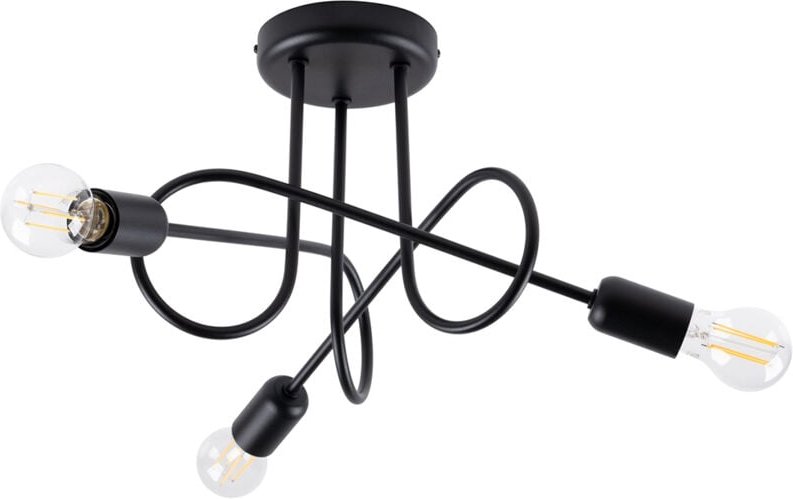 Deckenleuchte Terra 3 E27 Schwarz Lumilo 14.299.34