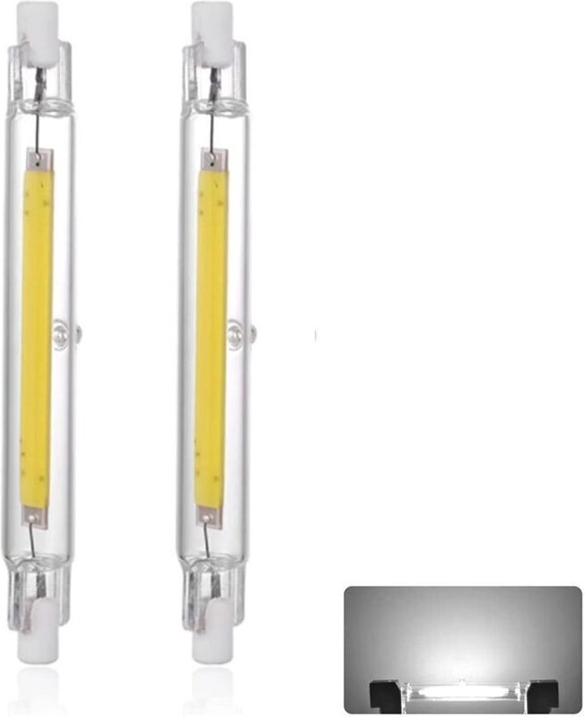 R7s 118 mm 20 W dimmbare LED-Lampe, Kaltweiß 6000 K, 2000 lm, entspricht einer 200-W-Halogenlampe (J118), 360° lineare, ...