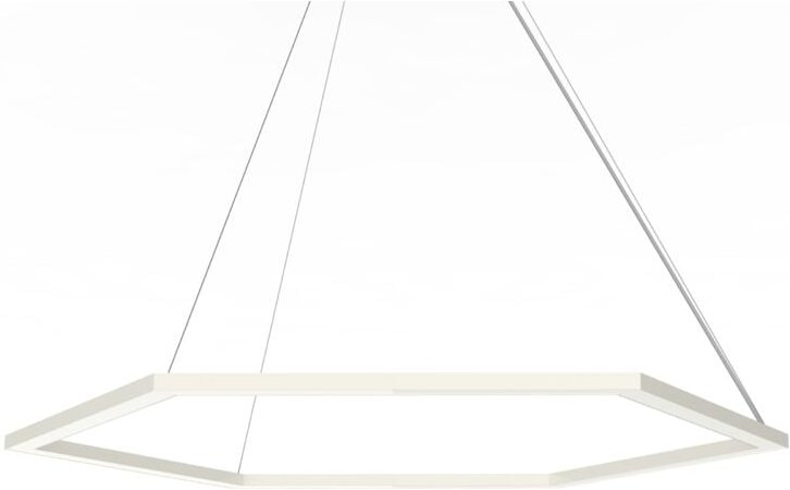 Esagono sospensione Ø90 monocolore lucido