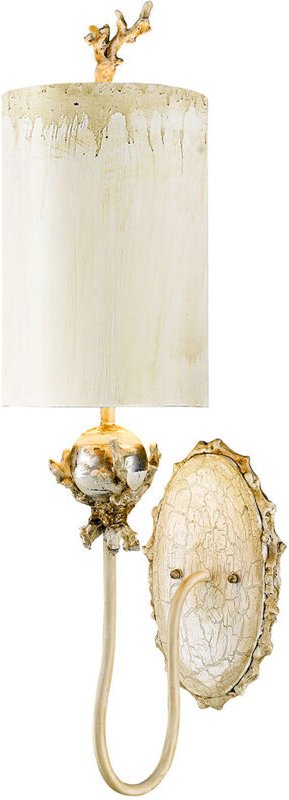 Thumbnail - Trellis - 1 Licht Innenwandleuchte Kitt, Blattsilber, E27 - Elstead