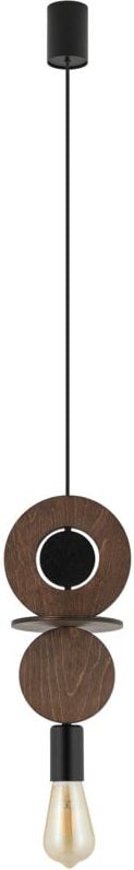 Drops 1 Hänglampe E27 Dunkles Holz Nowodvorski 11175