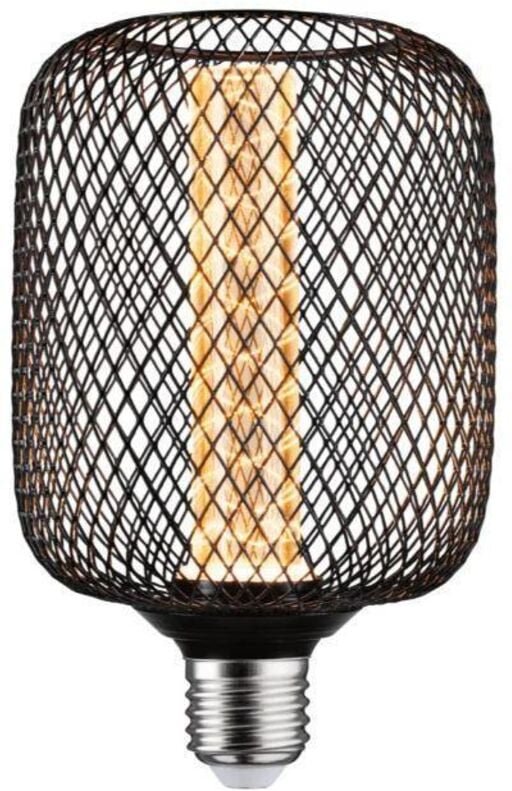 Paulmann - led Leuchtmittel Metallic Glow Zyl Spiral E27 4,2W schwarz Leuchtmittel