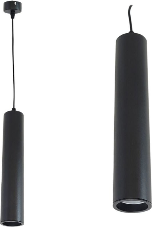 Hängelampe 30cm GU10 Schwarz