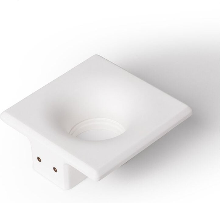 Downlight Ring Einbau Gips/Gipsplatten LED Glühbirne GU10 / GU5.3 Schnitt 120x120 mm Weiß