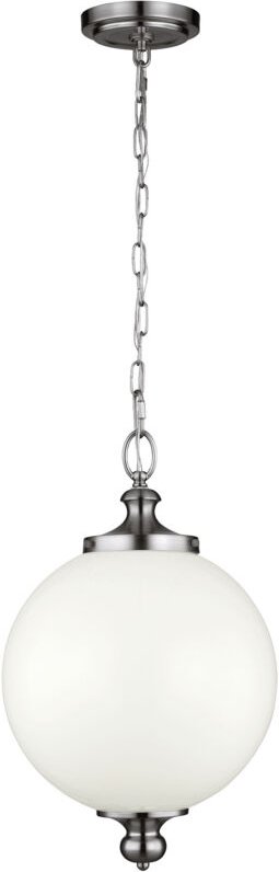 Parkman - 1 Light Large Globe Deckenanhänger aus poliertem Nickel, E27 - Elstead