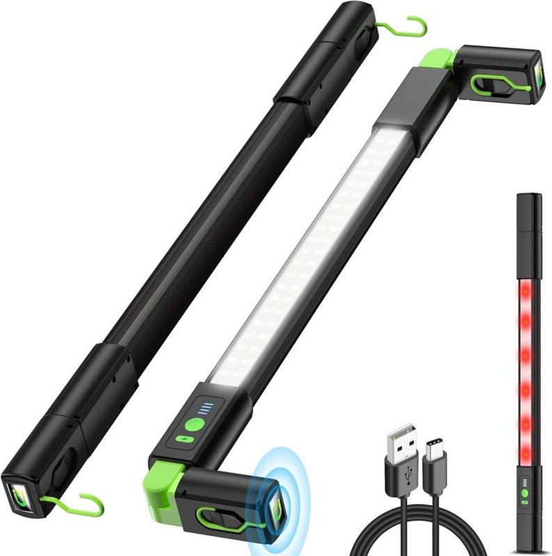 3000 Lumen LED-Arbeitsleuchte für Mechaniker, wiederaufladbare LED-Arbeitsleuchte mit 6400 mAh Akku, Mechanikerlampe mit...