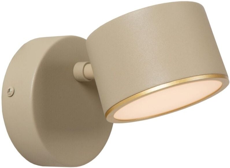 Gian - Wandleuchte - led Dim. - 1x9W 2700K - Taupe - Lucide