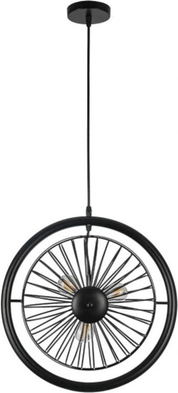 Hängeleuchte Schnäppchen 3xe27 schwarz regx39x39 cm