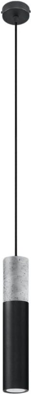 Hängelampe ONJO 1 GU10 Schwarz Beton LUMILO 06.141.50