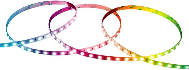 Ledkia - LED-Streifen 24V rgb smd 60 LED/m 5m 10W/m Breite 10mm Schnitt 10cm IP20 rgb