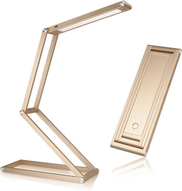 LED-Schreibtischlampe, augenschonende Tischlampe mit wiederaufladbarem USB-Kabel, 3 Modi, Lesetischlampe, tragbare, falt...