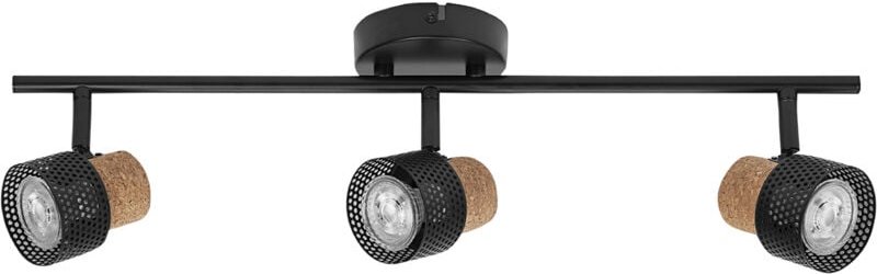 Ledvance - LED-Deckenleuchte, 4058075828728, 3 x GU10, 10,2W, 690lm, 2700K, schwarz